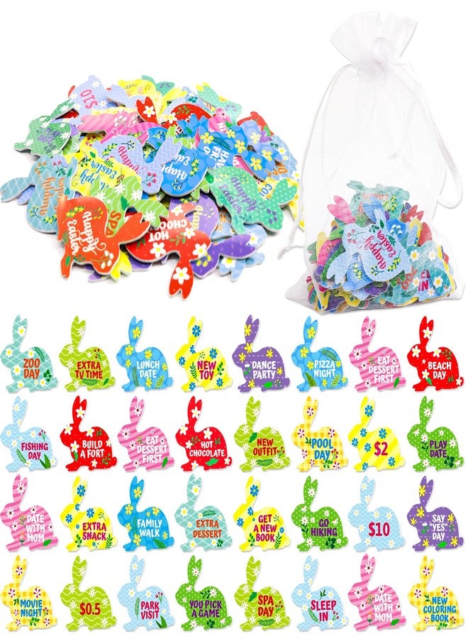 WorldBazaar Easter Tokens for Kids 60PCS Easter Egg Fillers Basket Stuffers Coins Family Night Reward Tokens Family Easter Egg Hunt Activities - Image 1